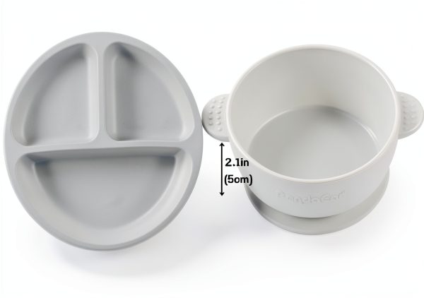 PandaEar Silicone Baby Feeding Set Pink Design-2