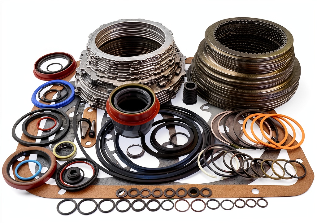Installing Transmission Rebuild Kits by Transparts Warehouse on a workbench