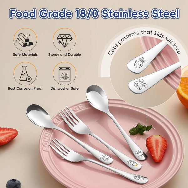 Toddler Silverware Set ITITT Stainless Steel-3