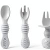 PandaEar Silicone Baby Feeding Set Pink Design-6
