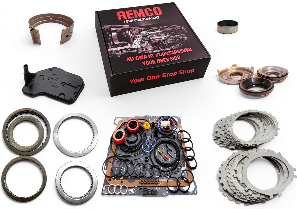 Installing Remco 4L60E 4L65E Transmission Rebuild Kit on a garage workbench