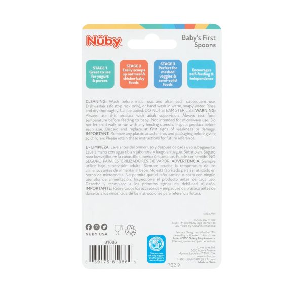 Nuby Baby First Spoons Multicolor 6+ Months-7