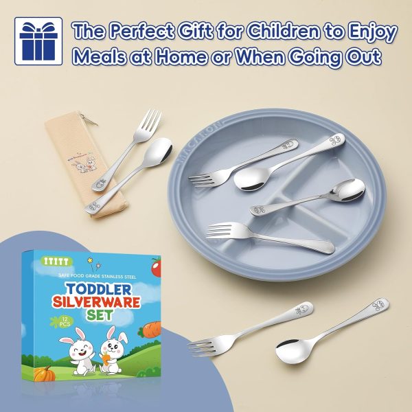 Toddler Silverware Set ITITT Stainless Steel-4