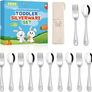 Toddler Silverware Set ITITT Stainless Steel-0