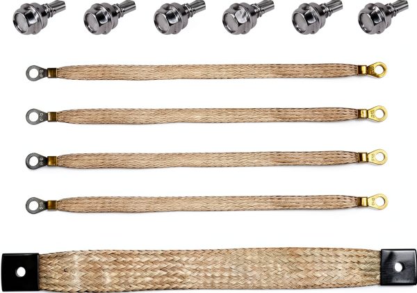 SONAKY Ignition Coil Ground Strap Heavy Silvery-1