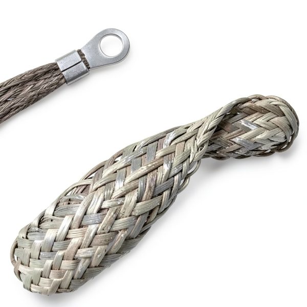 Laffoonparts Ground Strap 1/2in to 1/4in Ring Terminal Copper 3 Pack-2
