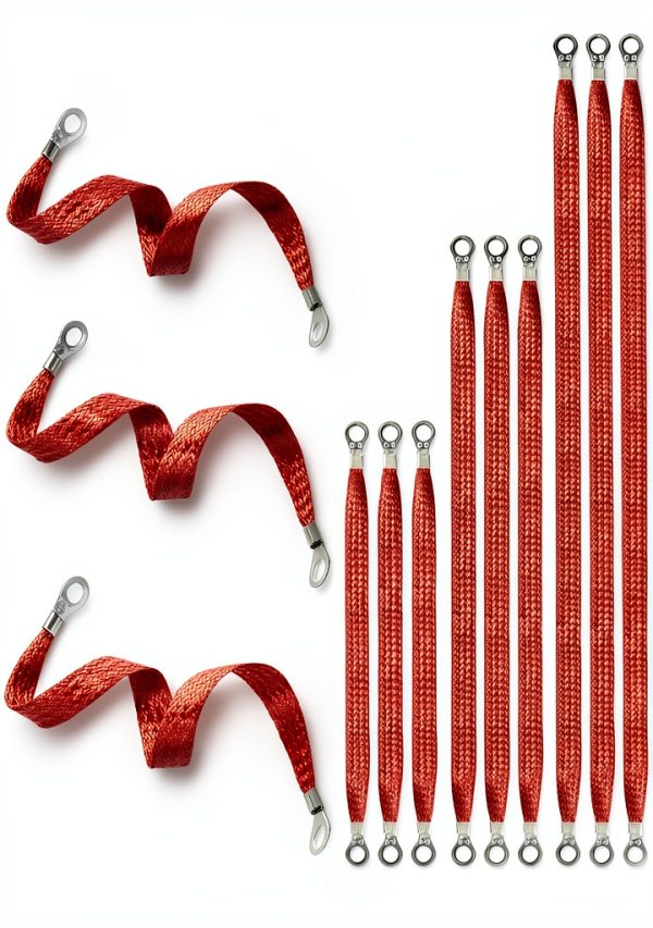 Engine Grounding Straps Tinoaly Gold Copper-0