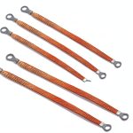 lekiliky Ignition Coil Grounding Strip Set 5pcs Conductive Copper-0