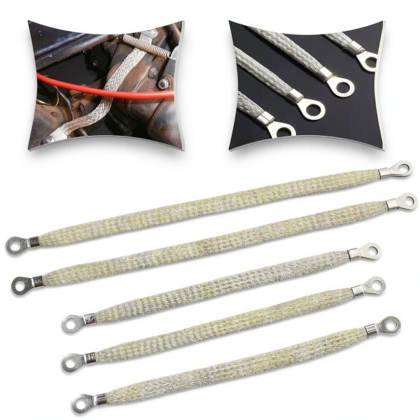 Car Grounding Strap Kit Arwrilt 5 Piece Silver Model ARWDLD2601SI-5