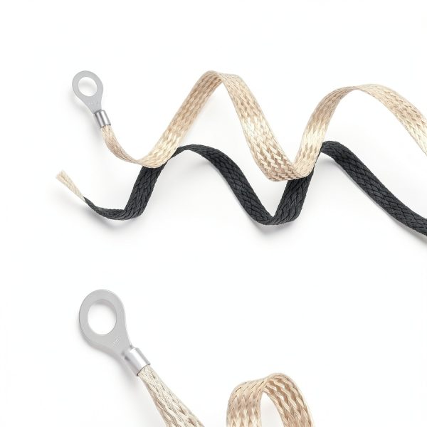 ZEYIYER Copper Grounding Strap 19.7in Silver Buckle 3‑Piece Set-2