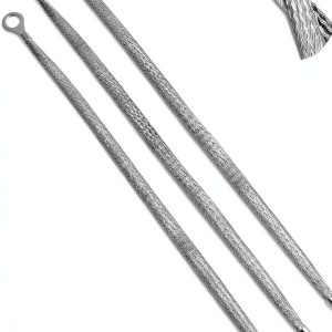ZEYIYER Copper Grounding Strap 19.7in Silver Buckle 3‑Piece Set-0