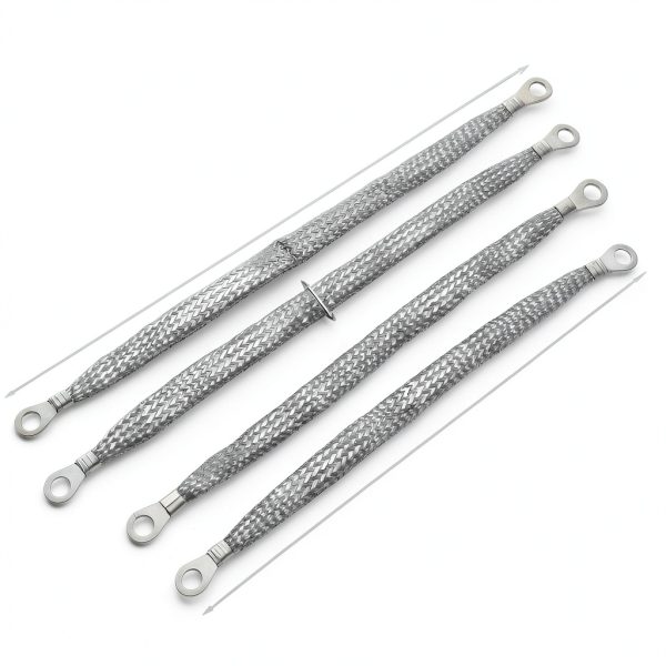 Classicseali Ground Strap Kit 4pcs Silver Braided Copper with Clip-1