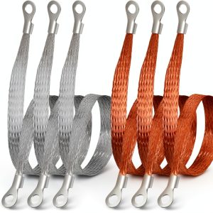 Engine Ground Strap 12in 6PC Tinned Copper Braided by Jeyoon-0