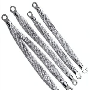 jokormo Car Grounding Strap Kit 5‑Piece Stainless Steel Silver-0