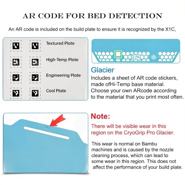 Panda Build Plate Bambu Lab P1S-A1 CryoGrip Pro Spring Steel 257mm-4